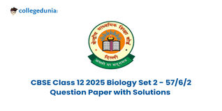 CBSE Class 12 Biology Question Paper 2025 Set 2- 57/6/2 (Available) : Download Solution with Answer Key